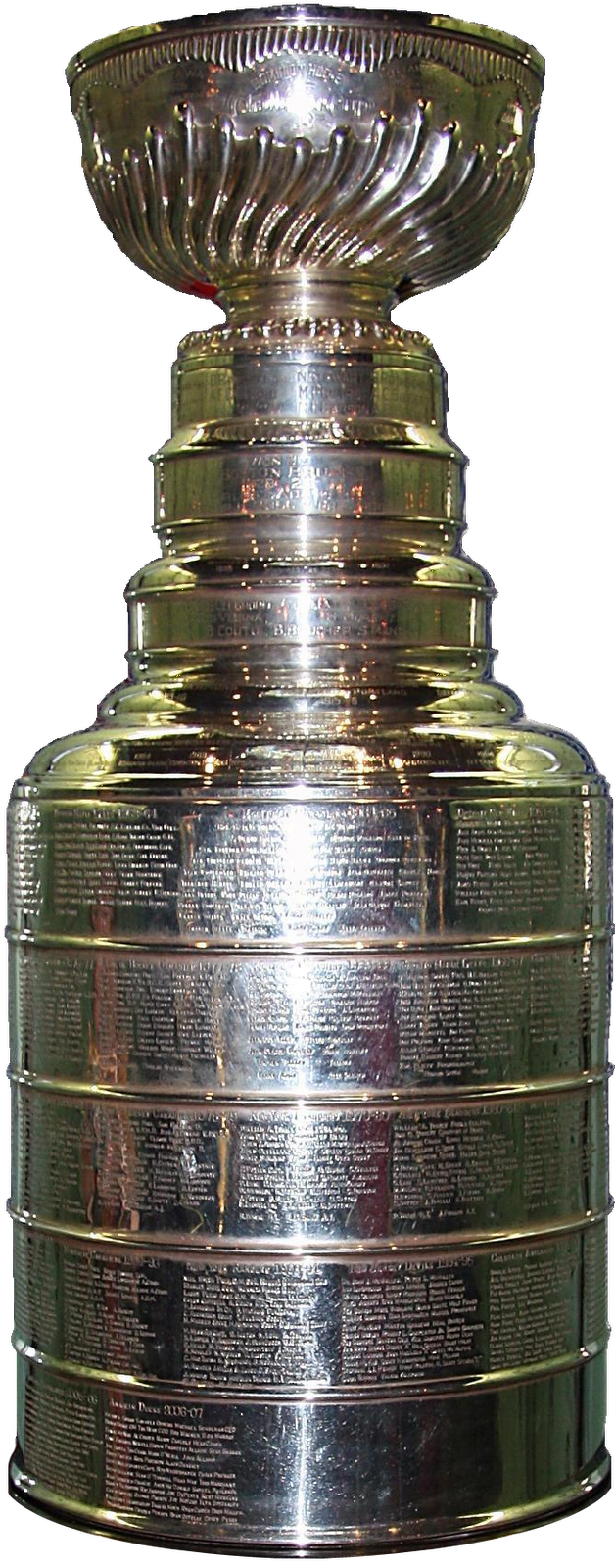 a transparent photograph of the stanley cup